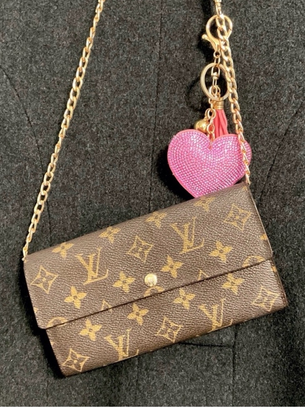 ✅AUTHENTIC LV LONG SARAH WALLET LOUIS VUITTON